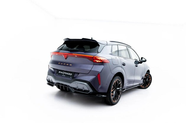 Diffusor Heckansatz passend für V.4 Cupra Terramar Mk1 (mit AHK) schwarz Hochglanz
