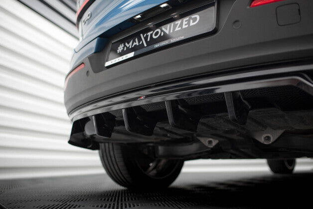 Diffusor Heckansatz passend für Volvo C40 Mk1 schwarz Hochglanz