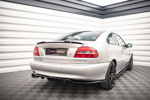 Diffusor Heckansatz passend für Volvo C70 Mk1 schwarz Hochglanz