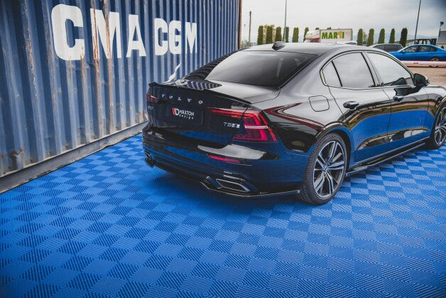 Diffusor Heckansatz passend für Volvo S60/V60 R-Design Mk3 schwarz Hochglanz (4251937868430)