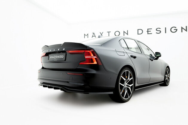 Diffusor Heckansatz passend für Volvo S60/V60 R-Design Mk3 schwarz Hochglanz (4255647860142)