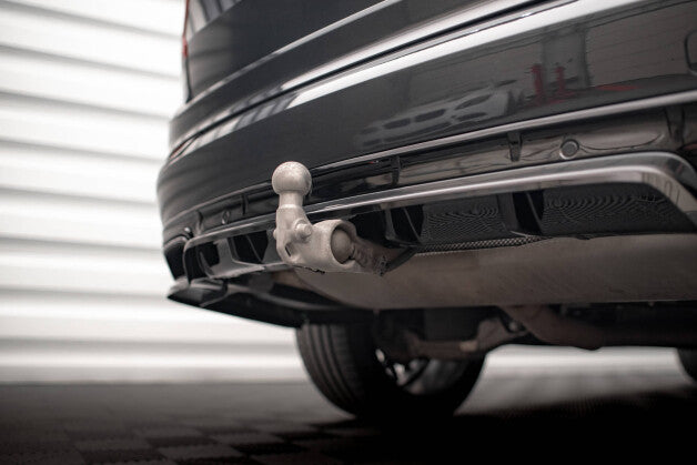 Diffusor Heckansatz passend für Volvo XC90 R-Design Mk2 FL schwarz Hochglanz