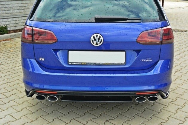 Diffusor Heckansatz passend für VW Golf 7 R VARIANT Carbon Look