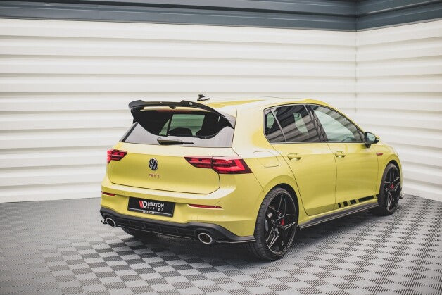 Diffusor Heckansatz passend für VW Golf GTI Clubsport Mk8 schwarz Hochglanz