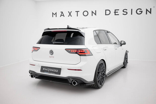 Diffusor Heckansatz passend für VW Golf GTI Mk8 schwarz Hochglanz