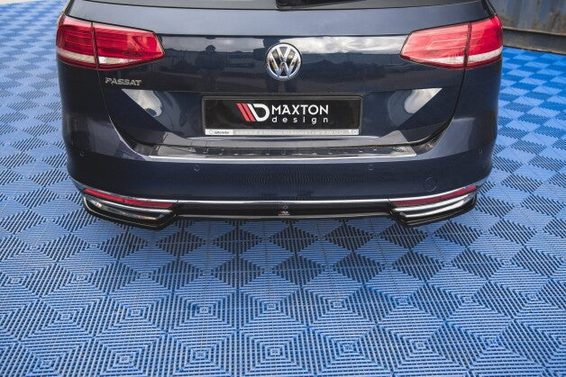 Diffusor Heckansatz passend für VW Passat B8 schwarz Hochglanz (4251937875537)