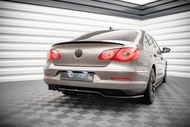 Diffusor Heckansatz passend für VW Passat CC schwarz Hochglanz