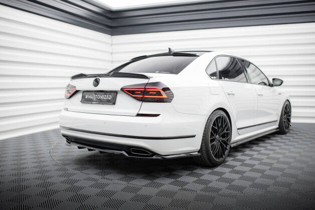Diffusor Heckansatz passend für VW Passat GT B8 FL USA schwarz Hochglanz