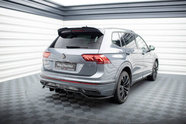 Diffusor Heckansatz passend für VW Tiguan Allspace R-Line Mk2 FL schwarz Hochglanz