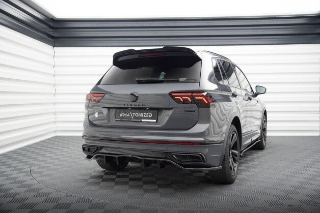 Diffusor Heckansatz passend für VW Tiguan R-Line Mk2 FL schwarz Hochglanz