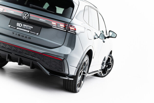 Diffusor Heckansatz passend für VW Tiguan R-Line Mk3 schwarz Hochglanz
