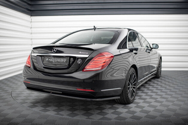 Diffusor Heckansatz V.1 passend für Mercedes S W222 schwarz Hochglanz