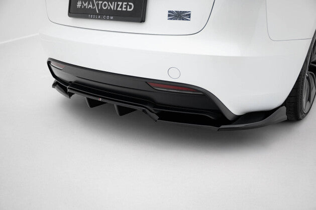 Diffusor Heckansatz V.1 passend für Tesla Model 3 Performance Mk1 FL schwarz Hochglanz