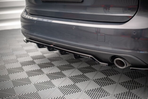 Diffusor Heckansatz V.1 passend für Volvo V90 Mk2 schwarz Hochglanz