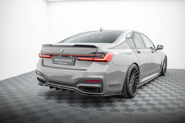Diffusor Heckansatz V.2 passend für BMW 7 M-Paket G11 / G12 FL schwarz Hochglanz