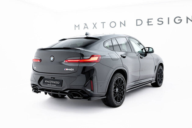 Diffusor Heckansatz V.2 passend für BMW X4 M-Paket G02 FL schwarz Hochglanz