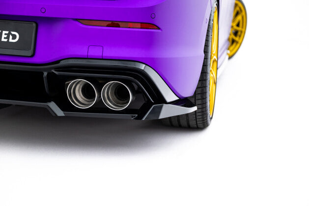 Diffusor Heckansatz V.2 passend für VW Golf R Hatchback Mk8 / Mk8 FL schwarz Hochglanz