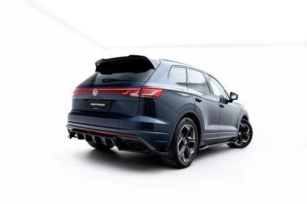 Diffusor RACE passend für VW Touareg Elegance Mk3 Facelift schwarz Hochglanz