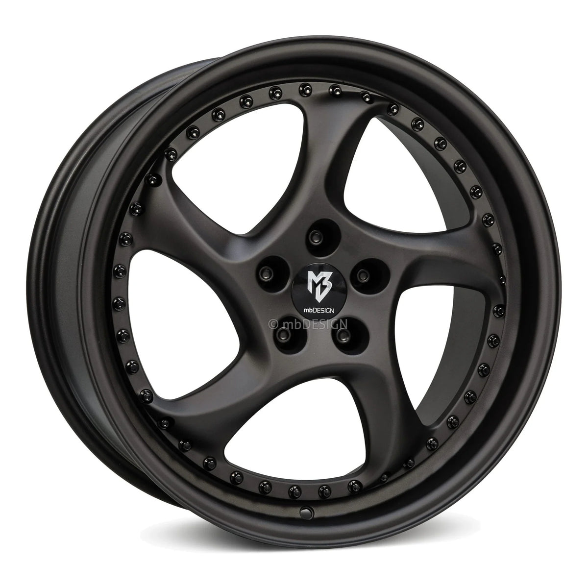 mbDESIGN TURBO S schwarz stumpfmatt
