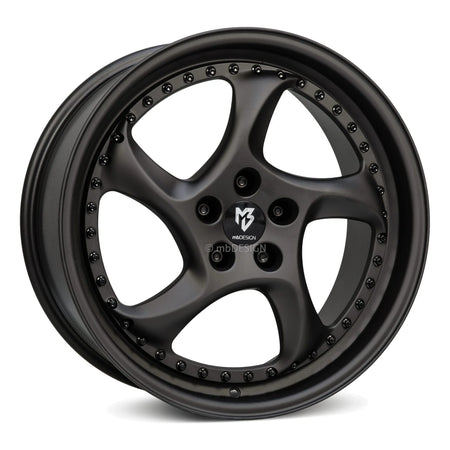 mbDESIGN TURBO S schwarz stumpfmatt