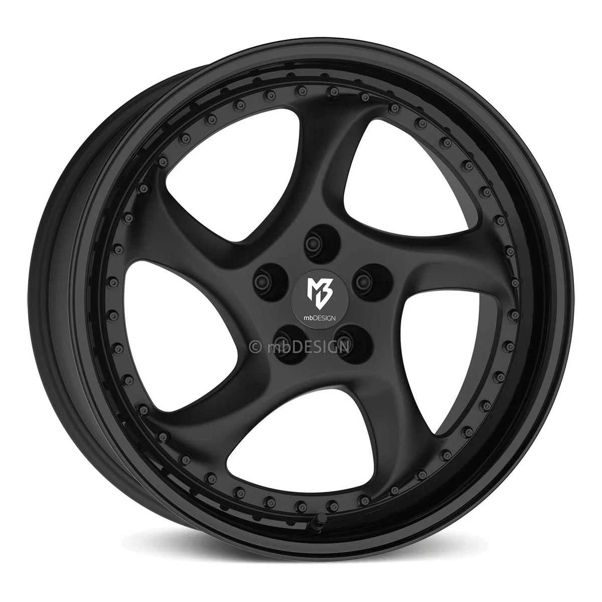 mbDESIGN TURBO S schwarz stumpfmatt/schwarz glänzend