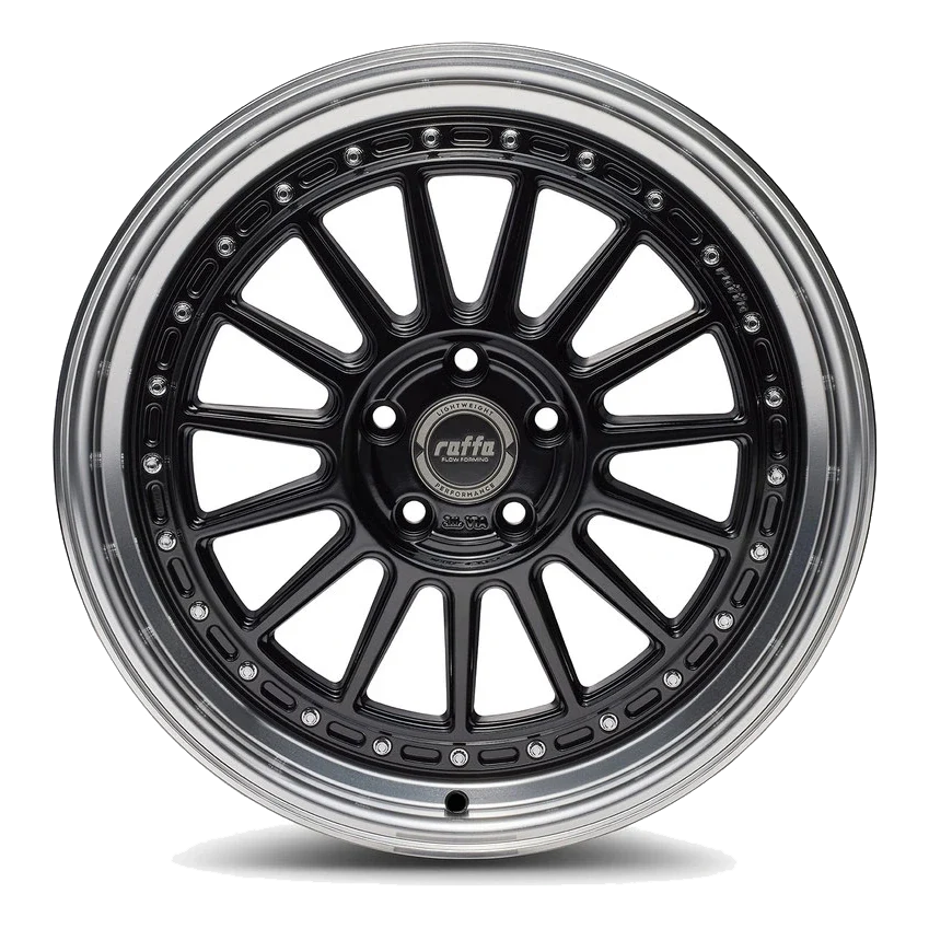 Raffa Wheels RF-04 Glossy Black Polished Lip