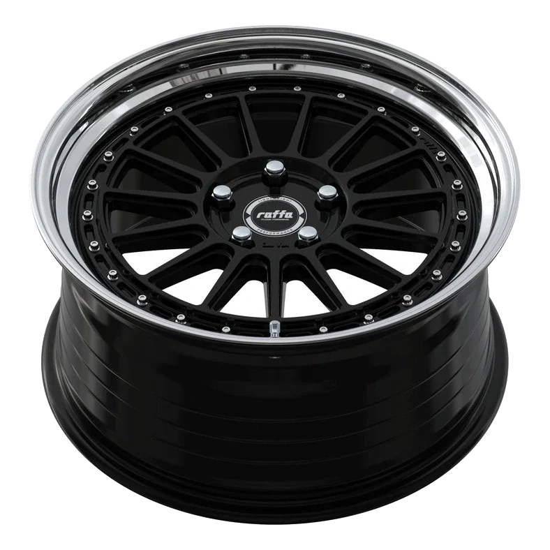 Raffa Wheels RF-04 Glossy Black Polished Lip