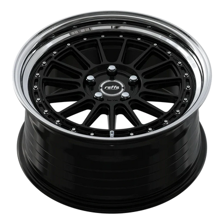 Raffa Wheels RF-04 Glossy Black Polished Lip