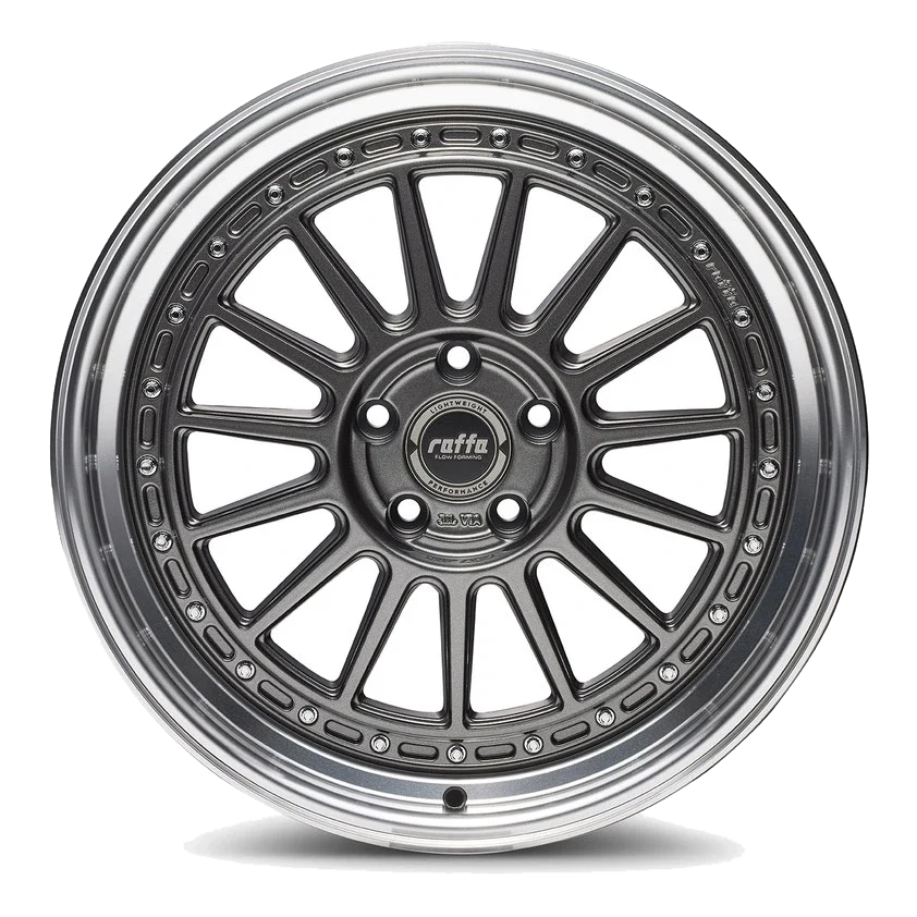 Raffa Wheels RF-04 Grey Polished Lip