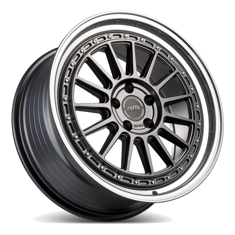 Raffa Wheels RF-04 Grey Polished Lip