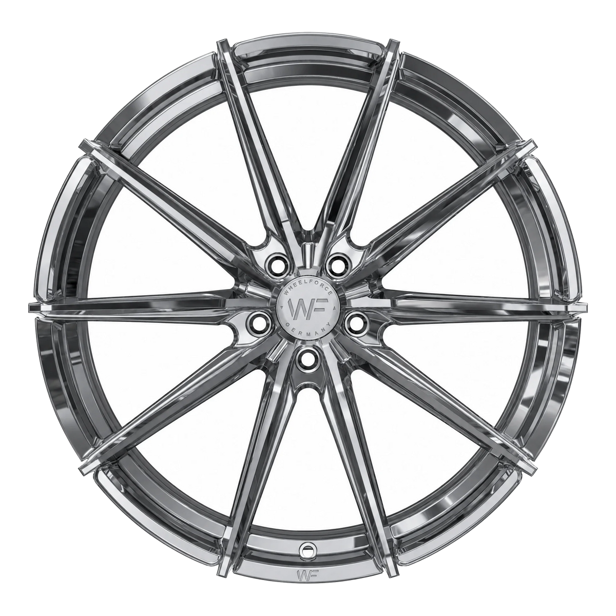 Wheelforce CF.3-FF Gloss Steel Frontansicht
