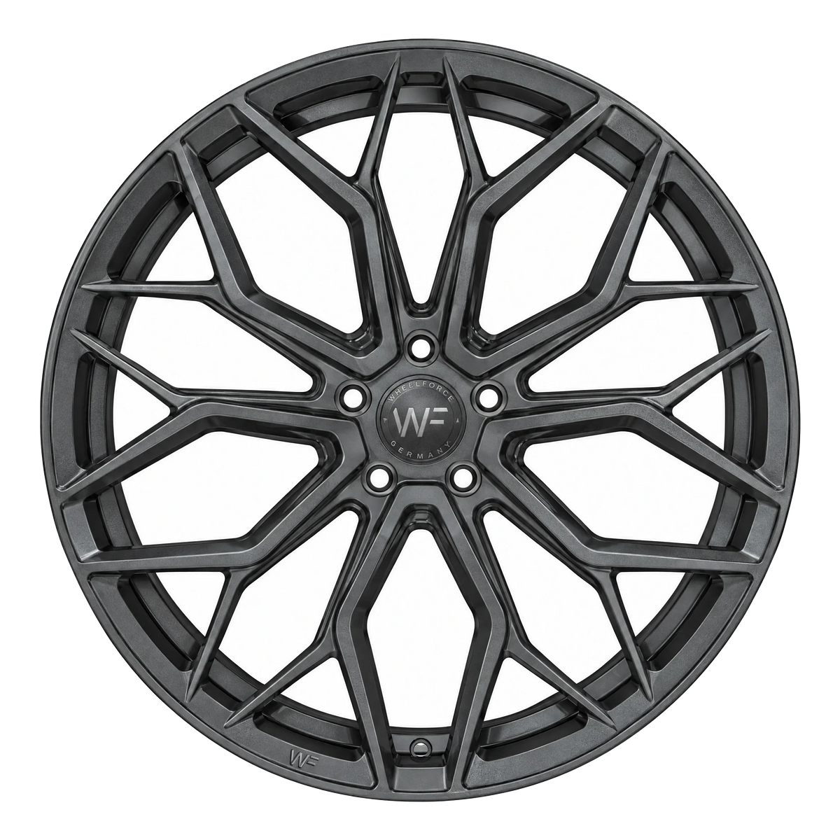 Wheelforce HE.1-FF Dark Steel Frontansicht