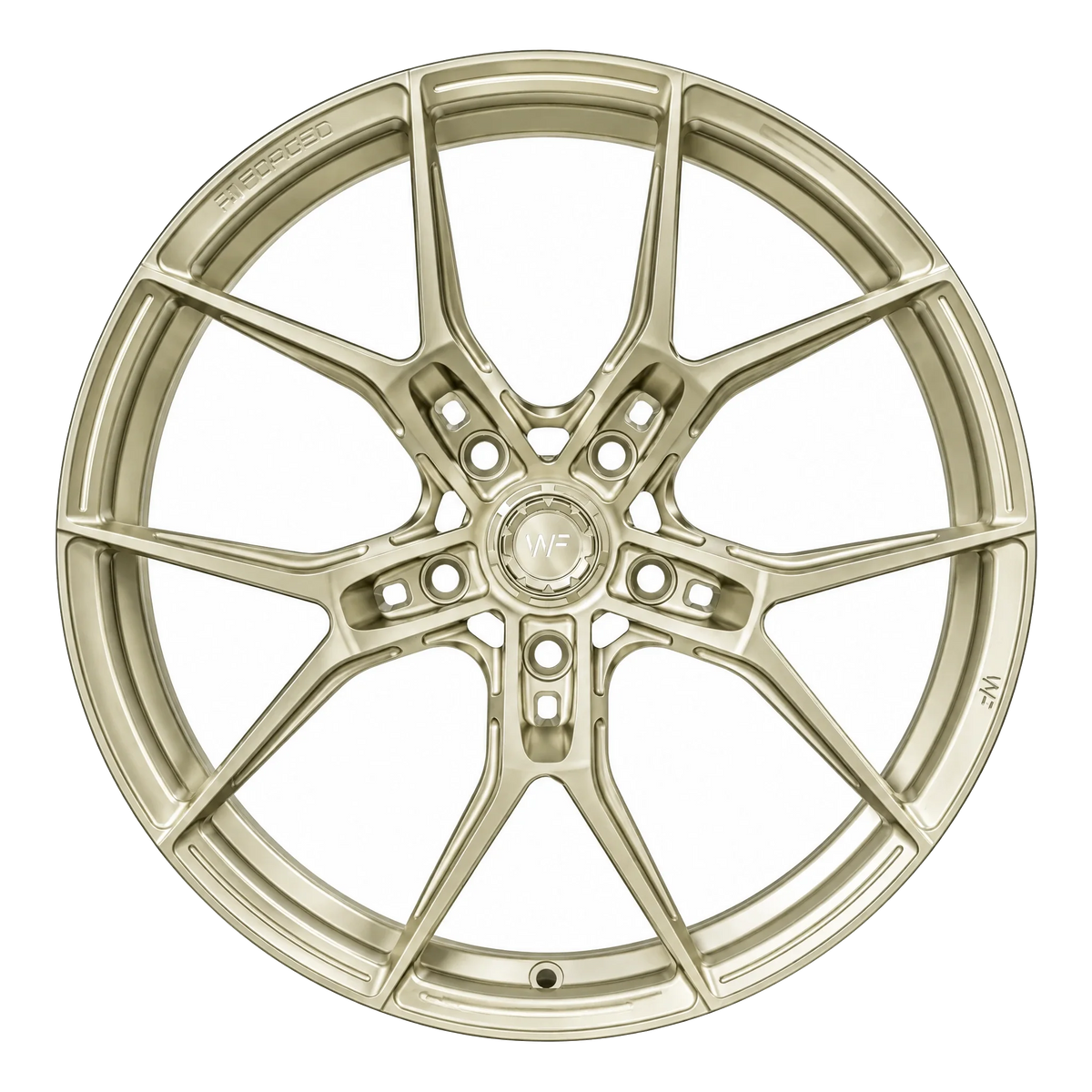 Wheelforce R1 Light Gold Frontansicht