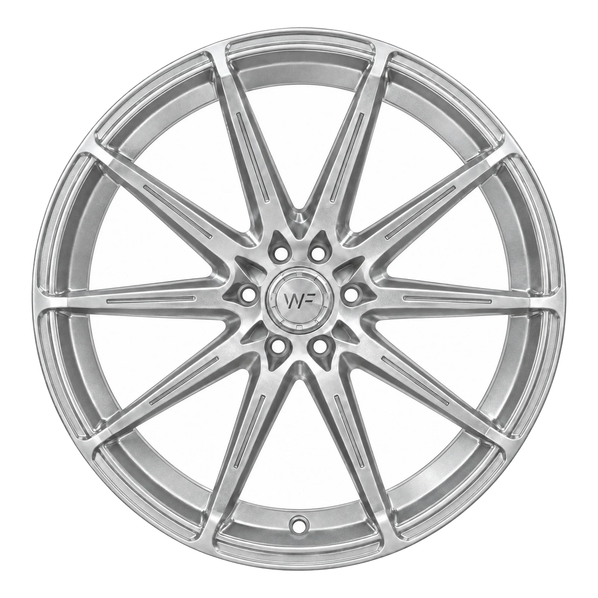 Wheelforce SL.2-FF Sparkling Silver Frontansicht