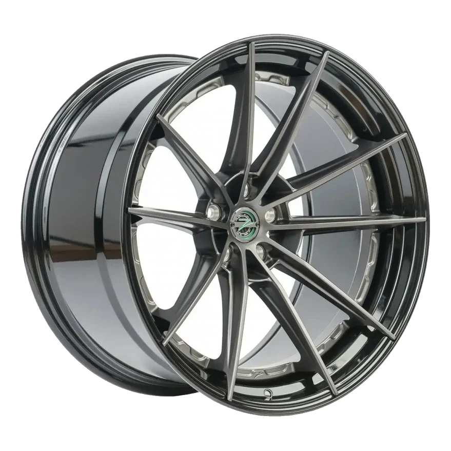Z-Performance ZP.MODULAR 1 | SUPER DEEP CONCAVE Matte Gunmetal Center - Gloss Black Lip