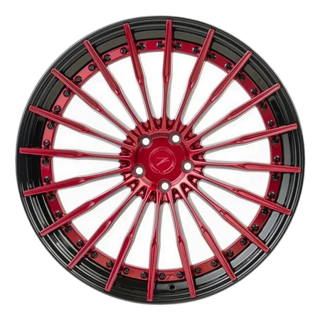 Z-Performance ZP.MODULAR 2 | DEEP CONCAVE Blood Red Center - Gloss Black Lip