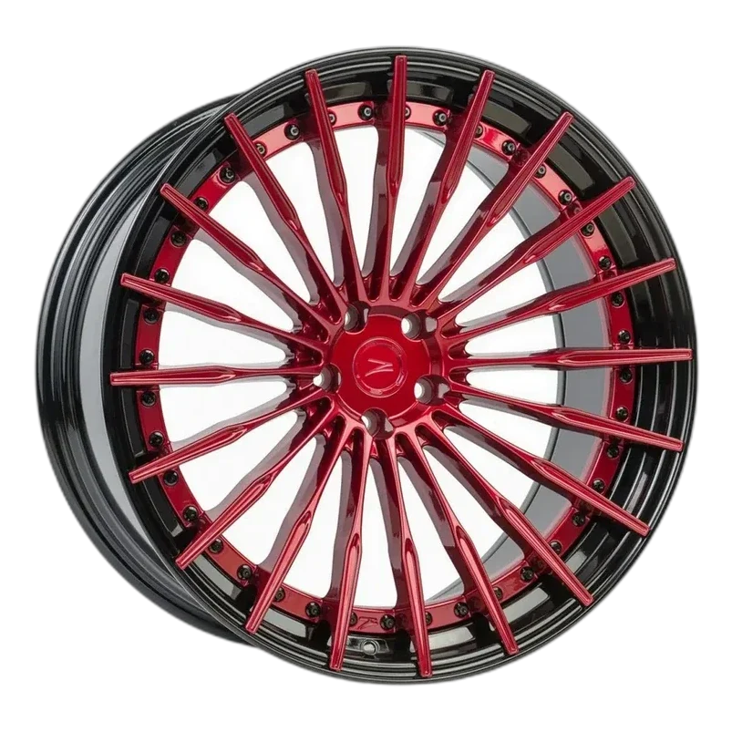Z-Performance ZP.MODULAR 2 | DEEP CONCAVE Blood Red Center - Gloss Black Lip