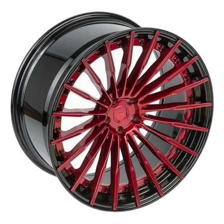 Z-Performance ZP.MODULAR 2 | DEEP CONCAVE Blood Red Center - Gloss Black Lip