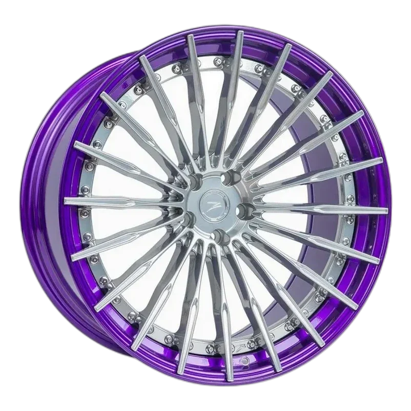 Z-Performance ZP.MODULAR 2 | DEEP CONCAVE Pure Aluminium Center - Purple Lip