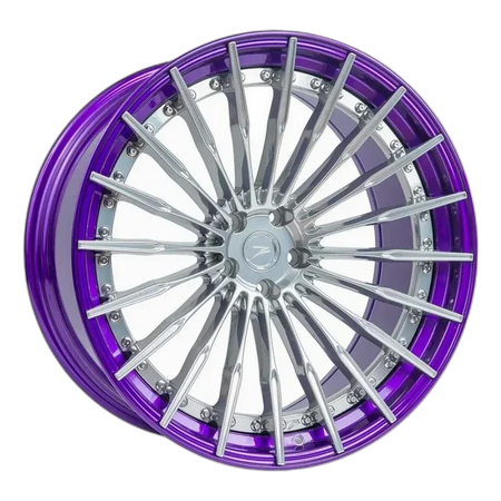 Z-Performance ZP.MODULAR 2 | DEEP CONCAVE Pure Aluminium Center - Purple Lip