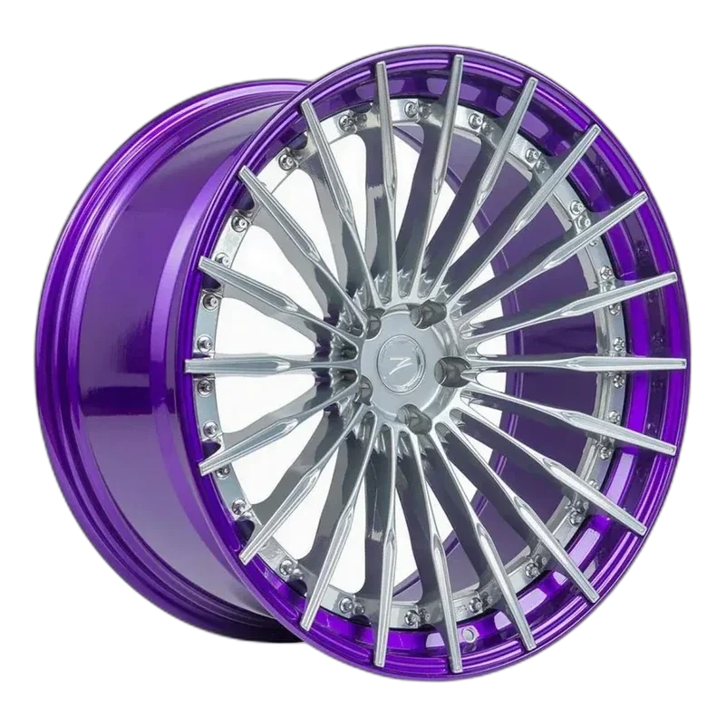 Z-Performance ZP.MODULAR 2 | DEEP CONCAVE Pure Aluminium Center - Purple Lip