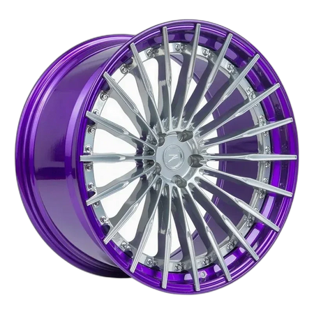 Z-Performance ZP.MODULAR 2 | DEEP CONCAVE Pure Aluminium Center - Purple Lip