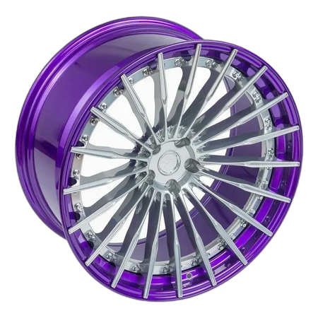Z-Performance ZP.MODULAR 2 | DEEP CONCAVE Pure Aluminium Center - Purple Lip