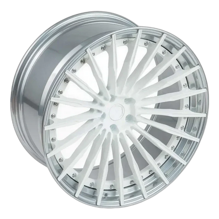 Z-Performance ZP.MODULAR 2 | DEEP CONCAVE Pure White Center - Pure Aluminium Lip