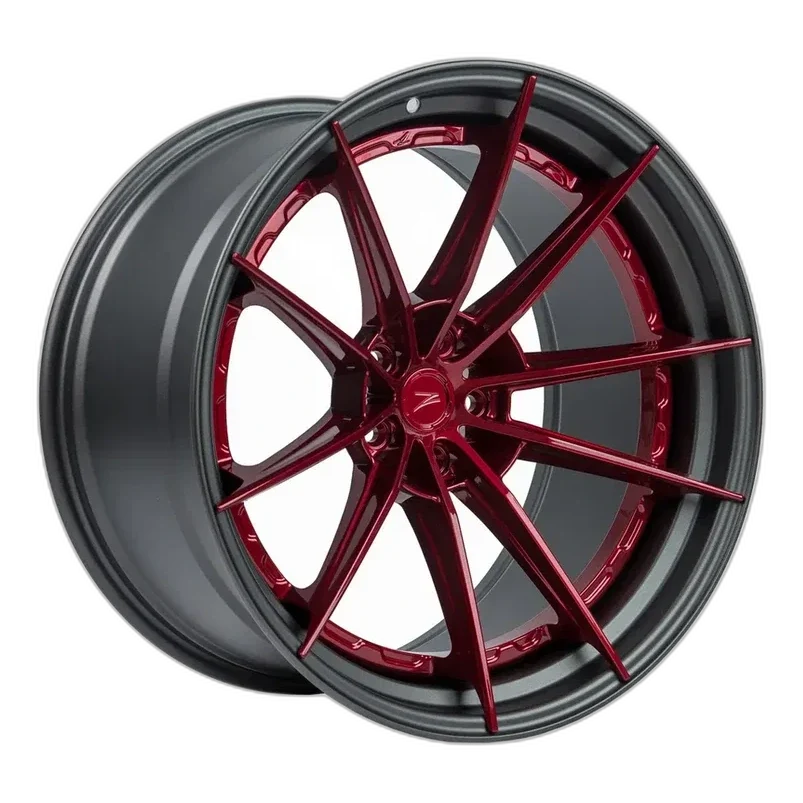 Z-Performance ZP.MODULAR 1 | SUPER DEEP CONCAVE Blood Red Center - Matte Gunmetal Lip