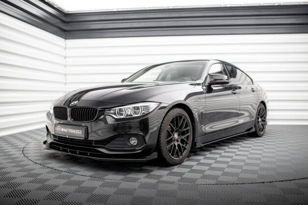 Front Stoßstange Flaps passend für BMW 4er Gran Coupe F36 schwarz Hochglanz