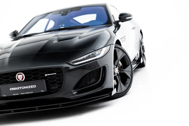Front Stoßstange Flaps passend für Flaps Jaguar F-Type X152 Facelift 2 schwarz Hochglanz