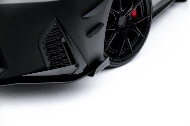 Front Stoßstange Flaps passend für Flaps Lexus IS 500 Mk3 Facelift 2 (XE30) schwarz Hochglanz