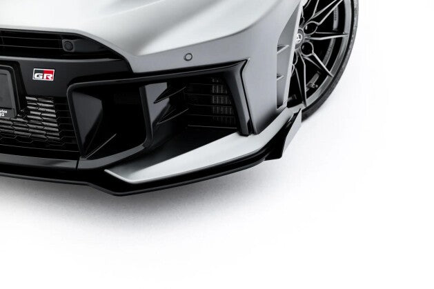 Front Stoßstange Flaps passend für Flaps Toyota GR Yaris Mk4 Facelift schwarz Hochglanz (TOYA4FGR4CNC-FSF1-G)