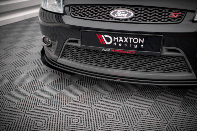 Front Stoßstange Flaps passend für Ford Fiesta ST Mk6 schwarz Hochglanz